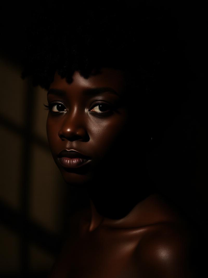 Client before her appointment